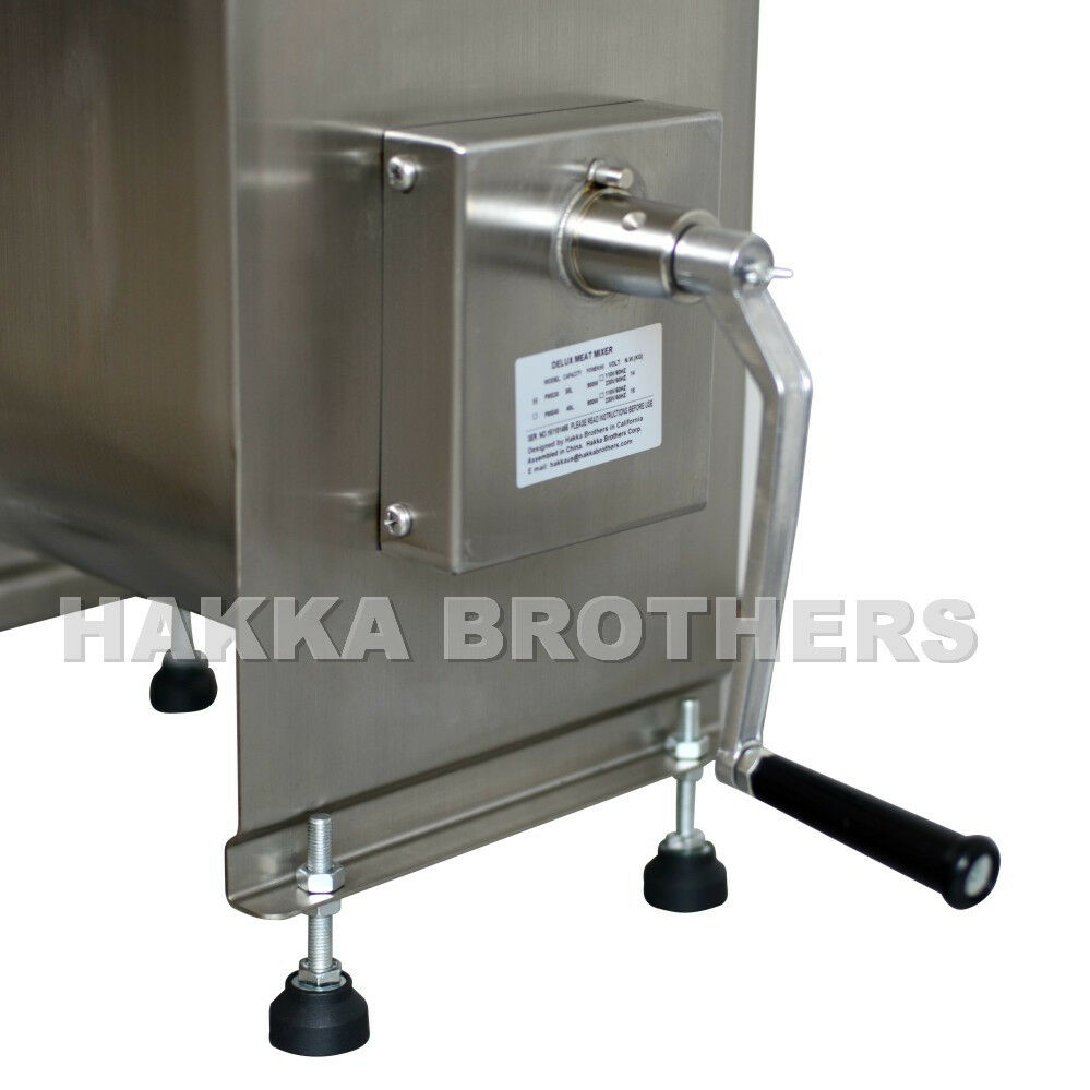 Hakka 60-Pound Capacity Tank Stainless Steel Manual Meat Mixer (Mixing  Maximum 45-Pound for Meat)